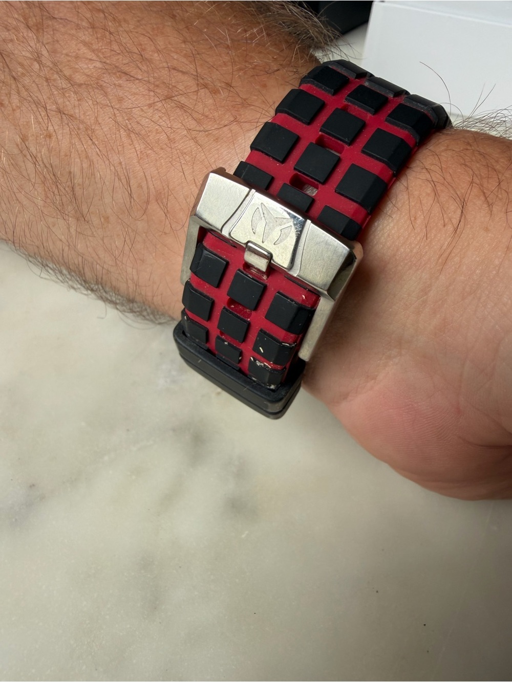 Technomarine Men’s Red and Black Sport Chronograph Watch with Extra Straps - Picture 3 of 10